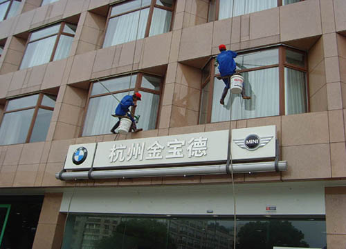 楼房大理石外墙清洗